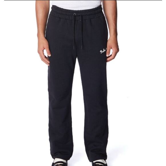 Robe di Kappa Giovani Vulcani Sweatpants Joggers Jet Black Sz Small NWT - Picture 1 of 8